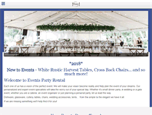Tablet Screenshot of eventspartyrental.com